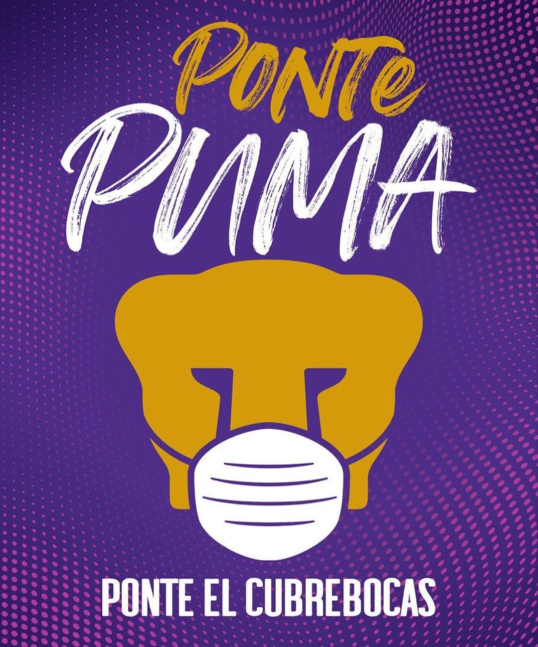 Ponte puma ponte el cubrebocas