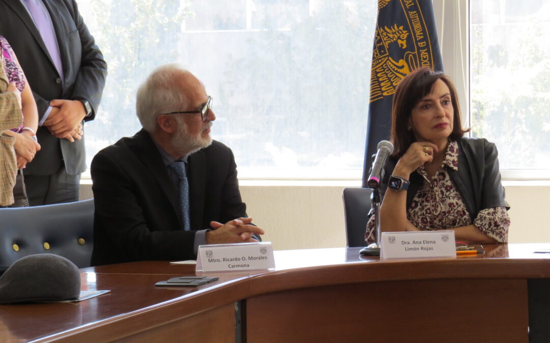Ana Elena Limón y Ricardo Octavio Morales, Jefa y Secretario Académico de la DEP